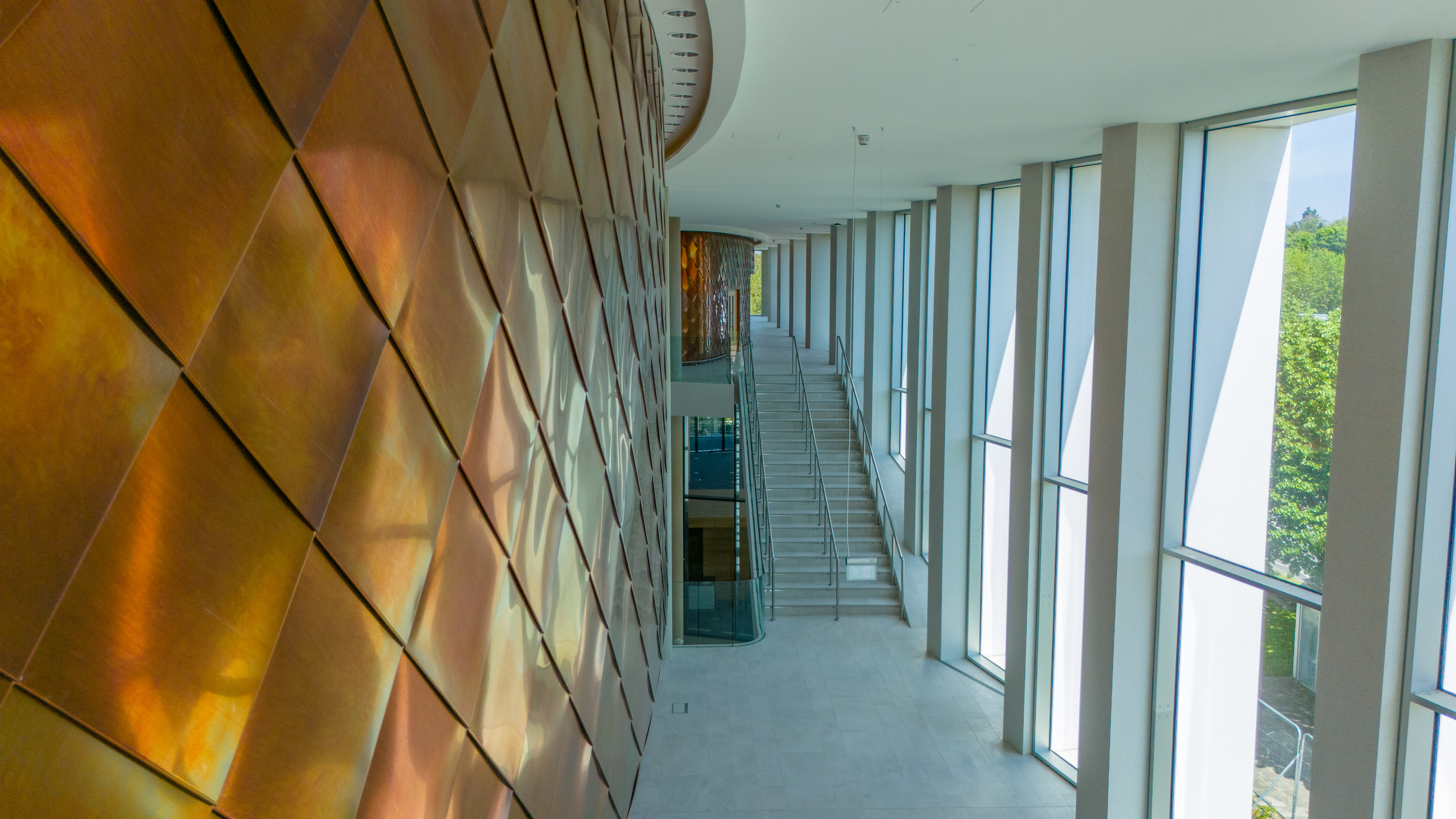 Ray Dolby Centre internal visual. © Paul Raftery / Bouygues UK