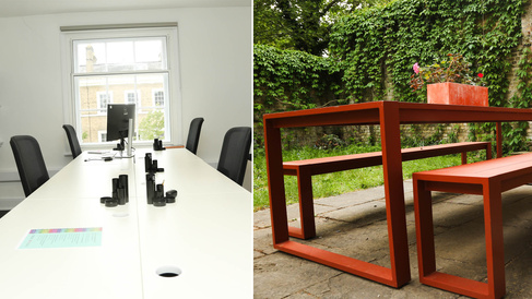 Office and garden at CDH University of Cambridge