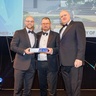 Andy Levy accepts the Client of the Year award at the Building Awards 2025