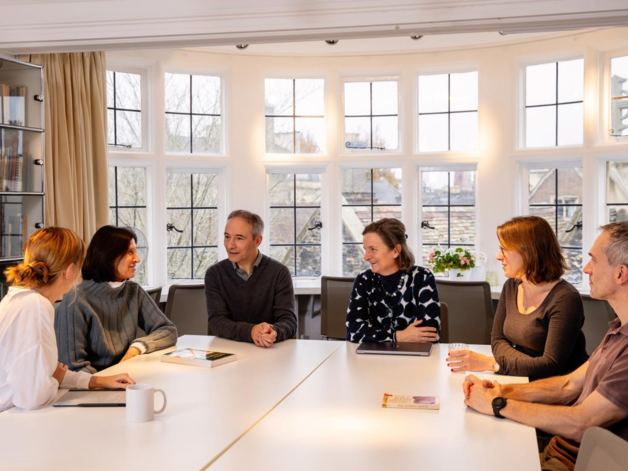 University staff in a meeting