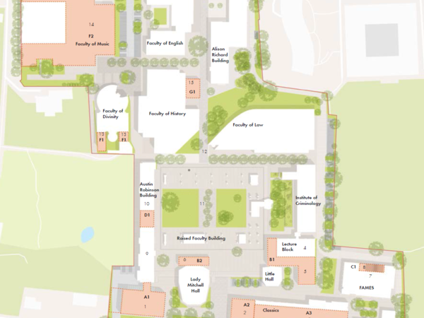 Sidgwick masterplan map