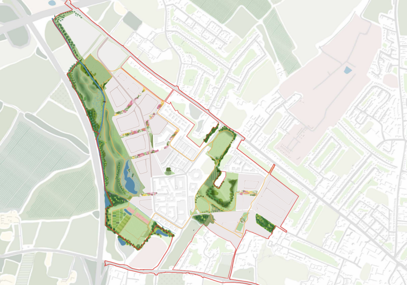 Map of areas included in Eddington second consultation