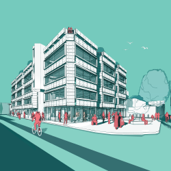 Artist impression of the University Centre building