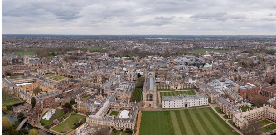 Cambridge aerial shot